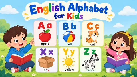 Uppercase and lowercase letter pairs with familiar picture words